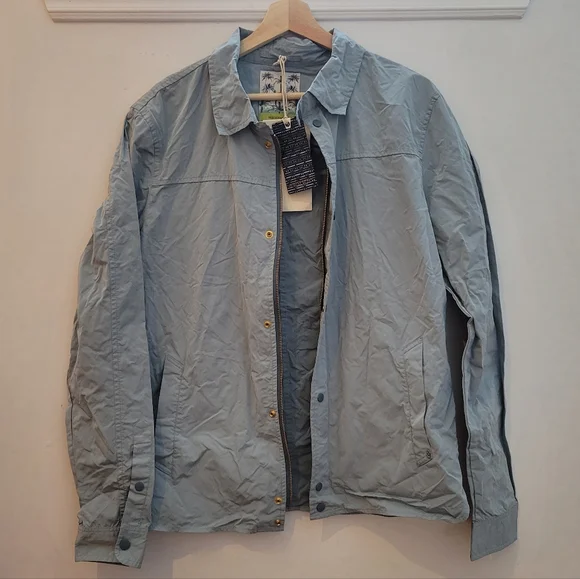 NWT Scotch & Soda Blue Lightweight Zip Collared Jacket - Picture 2 of 8